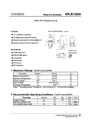 Datasheet KPLR1320A manufacturer COSMO
