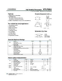 Datasheet KTLP260J manufacturer COSMO