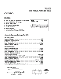 Datasheet W210TS manufacturer COSMO