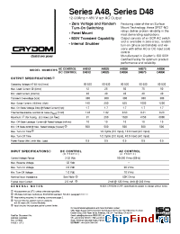 Datasheet A4825-10 manufacturer Crydom