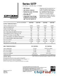 Datasheet A53DP50D manufacturer Crydom