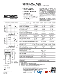 Datasheet AO241R manufacturer Crydom