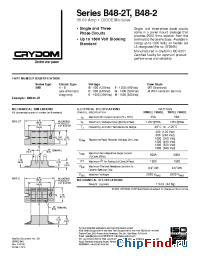 Datasheet B483H-2T manufacturer Crydom