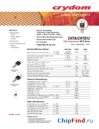 Datasheet CHTA12-400 manufacturer Crydom