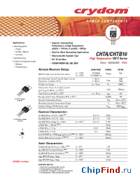 Datasheet CHTA16-400 manufacturer Crydom