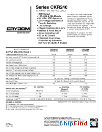 Datasheet CKRA2420P manufacturer Crydom