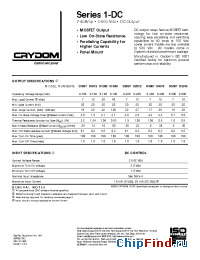 Datasheet D1D20A manufacturer Crydom