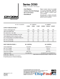 Datasheet DC60S5 manufacturer Crydom