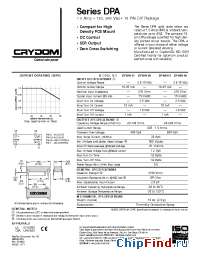 Datasheet DPA6111 manufacturer Crydom