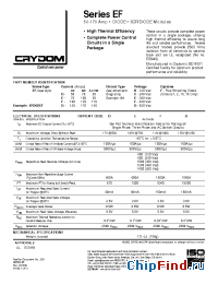 Datasheet EFD01F manufacturer Crydom