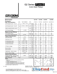 Datasheet G2-1B02-ST manufacturer Crydom