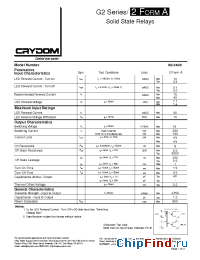 Datasheet G2-2A03-ST manufacturer Crydom