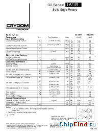 Datasheet G2-AB01-TT manufacturer Crydom