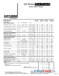 Datasheet G2-DA01-ST manufacturer Crydom