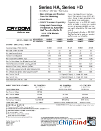 Datasheet HA4825-10 manufacturer Crydom