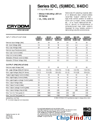 Datasheet IDC24D manufacturer Crydom