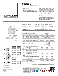 Datasheet L321 manufacturer Crydom