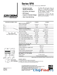Datasheet SPA6191 manufacturer Crydom
