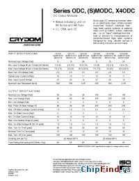 Datasheet X4ODC15A manufacturer Crydom