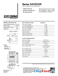 Datasheet X4ODC5R manufacturer Crydom