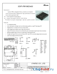 Datasheet IM23400E manufacturer Cyntec