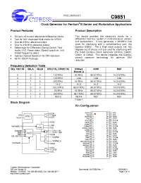 Datasheet C9851 manufacturer Cypress