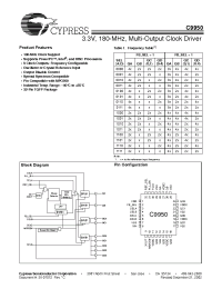 Datasheet C9950 manufacturer Cypress