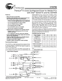 Datasheet CY2278A-3L manufacturer Cypress