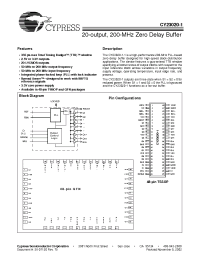 Datasheet CY23020ZC-1T manufacturer Cypress