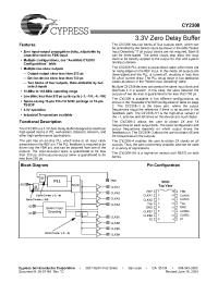 Datasheet CY2308SC-2 manufacturer Cypress