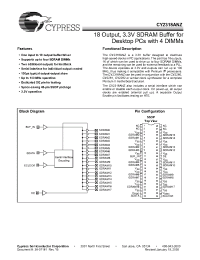 Datasheet CY2318ANZPVC-11 manufacturer Cypress