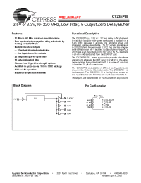 Datasheet CY23EP05SXI-1 manufacturer Cypress