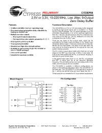 Datasheet CY23EP09SXI-1 manufacturer Cypress