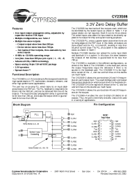 Datasheet CY23S08SI-2H manufacturer Cypress