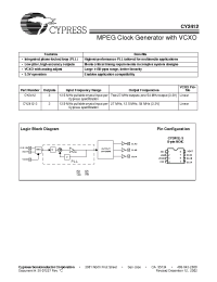 Datasheet CY2412SC-2 manufacturer Cypress
