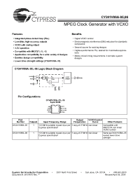 Datasheet CY241V08A-06T manufacturer Cypress