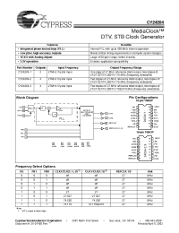 Datasheet CY24204-3 manufacturer Cypress