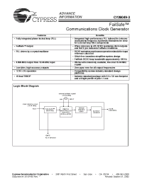 Datasheet CY26049-3 manufacturer Cypress