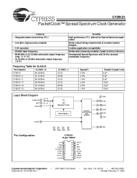 Datasheet CY26121-2 manufacturer Cypress