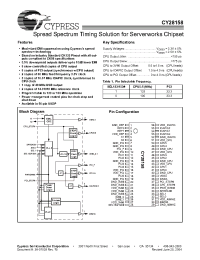 Datasheet CY28158OXCT manufacturer Cypress