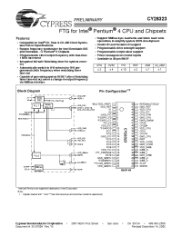 Datasheet CY28323PVC manufacturer Cypress
