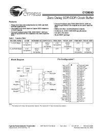 Datasheet CY28343OC manufacturer Cypress