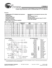 Datasheet CY28346-2 manufacturer Cypress