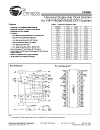 Datasheet CY28347 manufacturer Cypress