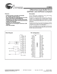 Datasheet CY28351 manufacturer Cypress