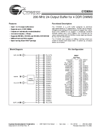Datasheet CY28354OC manufacturer Cypress