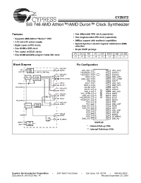 Datasheet CY28372OXCT manufacturer Cypress