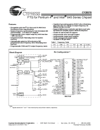 Datasheet CY28378OC manufacturer Cypress