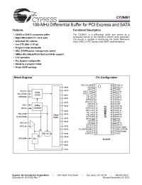 Datasheet CY28401 manufacturer Cypress