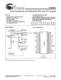 Datasheet CY28405-2 manufacturer Cypress